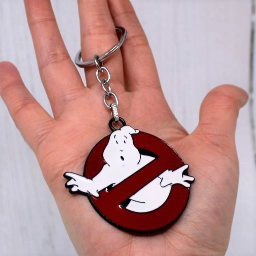 Ghostbusters Logo Metal Enamel Keyring Key Chain Pop Culture Keyring
